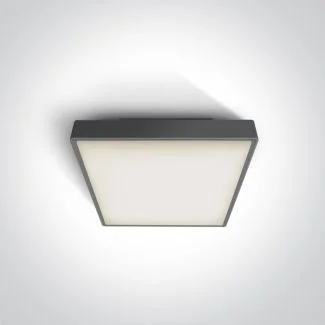 ONE LIGHT 67282E/AN Miladeza plafon antracyt E27 IP65 korpus ABS i klosz PC