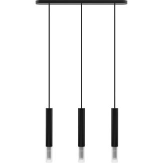 HELLUX 8620319 Lampa wisząca Madera2 klosz 3 pł czarny