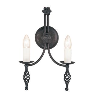 ELSTEAD BELFRY BY2 BLACK 2Lt Wall Light