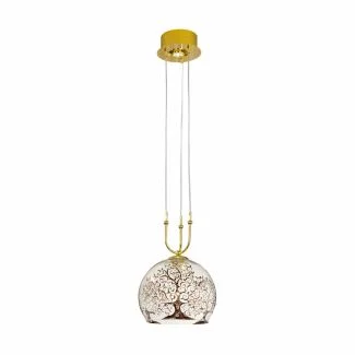KOLARZ 0392.31+1M.3.AL.MT LUNA lampa wisząca złoto 24K