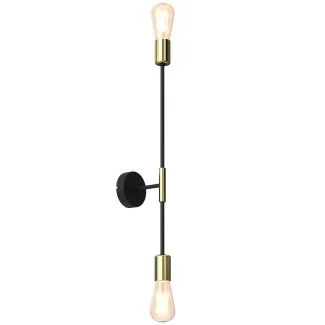 LUMINEX 3905 oprawa sufitowa Flame żyrandol czarny złoty