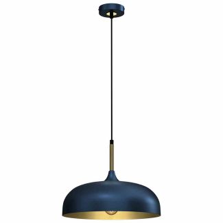 MILAGRO MLP8033 LAMPA WISZĄCA LINCOLN BLUE/GOLD 1XE27 35CM