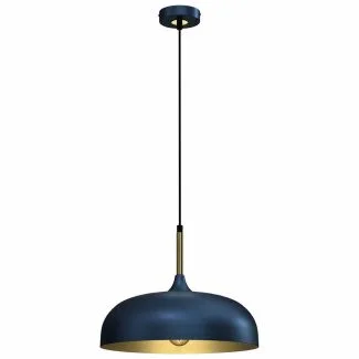 MILAGRO MLP8033 LAMPA WISZĄCA LINCOLN BLUE/GOLD 1XE27 35CM