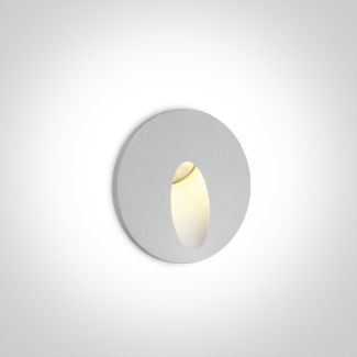 ONE LIGHT 68030/W/W Eglykada biały wpust ścienny LED 3000K 3W IP54 zasilacz 700mA i
