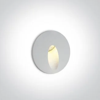 ONE LIGHT 68030/W/W Eglykada biały wpust ścienny LED 3000K 3W IP54 zasilacz 700mA i