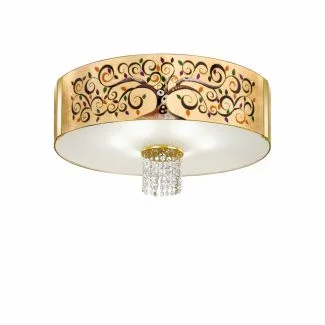 KOLARZ 0345.16.3.AL.MU.OKPT EMOZIONE lampa sufitowa złoto 24K