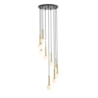 ALDEX 1103N1 LAMPA WISZĄCA RIU 9 RING KOLOR CZARNY MOSIĄDZ