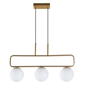 CANDELLUX 33-01573 JOVE LAMPA WISZĄCA MOSIĄDZ 3X20W G9 KLOSZ BIAŁY