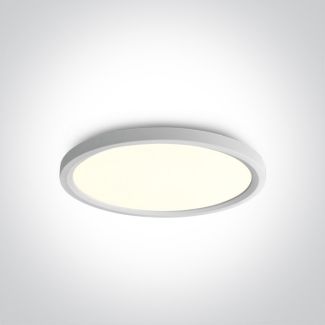 ONE LIGHT 62140FB/W/C Zigos biały plafon LED 4000K 40W
