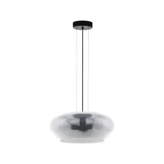 EGLO 39658 LAMPA PRIORAT OPRAWA WISZĄCA HL/3 E27 Ø500 SCHWARZ/SW-TRANSP.PRIORAT