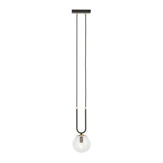 EMIBIG 1114/1 LAMPA WISZĄCA GLAM 1 BLACK/TRANSPARENT