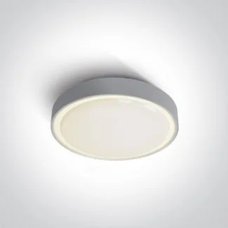 ONE LIGHT 67280N/G/W Poka szary plafon LED 3000K 16W IP65
