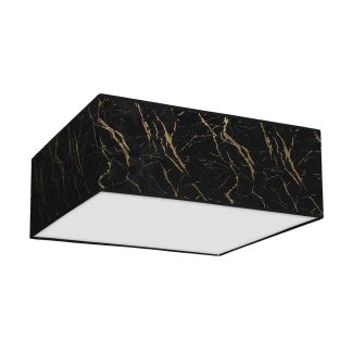MILAGRO MLP7293 Lampa sufitowa SENSO Black/Gold kwadrat 500mm 3xE27