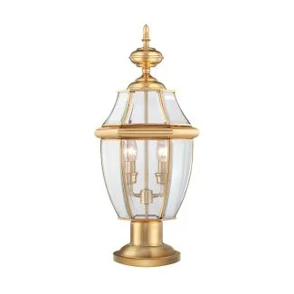 ELSTEAD Newbury QZ-NEWBURY3-L-PB 2 Light Pedestal