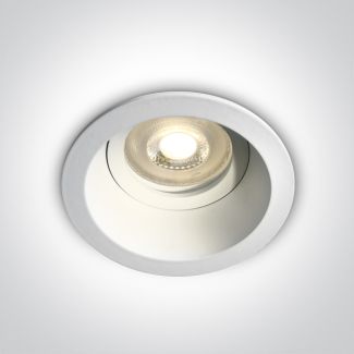 ONE LIGHT 10105D4/W Meladia biały wpust z oprawką GU10 MR16 50W dark light