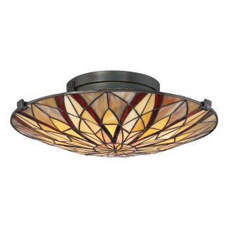 ELSTEAD Victory QZ-VICTORY-SF Tiffany Semi-Flush