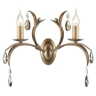 ELSTEAD LILY LL2 ANT BRZ 2Lt Wall Light