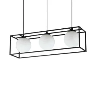 IDEAL LUX 304144 LINGOTTO SP3 NERO LAMPA WISZĄCA czarny