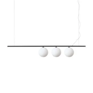 IDEAL LUX 307008 PERLINE SP3 NERO LAMPA WISZĄCA czarny