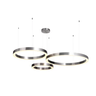 Step into Design ST-8848-40+60+80 nickel Lampa wisząca CIRCLE 40+60+80 LED nikiel na 1 podsufitce