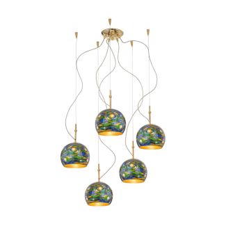 KOLARZ 0392.35.3.AQ.BG LUNA lampa wisząca złoto 24K