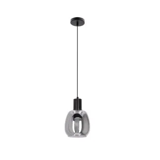 CANDELLUX 31-26941 Udin small lampa wisząca czarny 1x15W GU10 klosz szary
