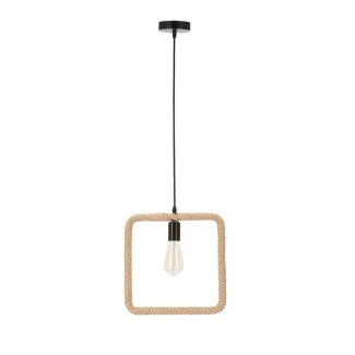 CANDELLUX 31-28723 Quadro lampa wisząca czarny+beżowy 1x40W E27