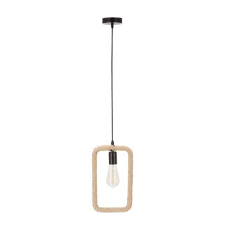 CANDELLUX 31-28761 Ostor lampa wisząca czarny+beżowy 1x40W E27