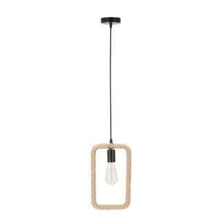 CANDELLUX 31-28761 Ostor lampa wisząca czarny+beżowy 1x40W E27