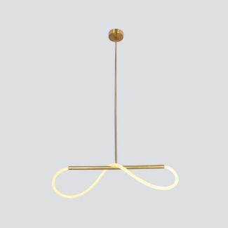 CANDELLUX 31-35608 SUPREME lampa wiszaca 80cm złoty 18W LED 3000K biały