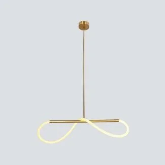 CANDELLUX 31-35608 SUPREME lampa wiszaca 80cm złoty 18W LED 3000K biały