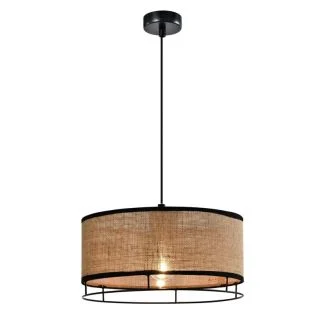 CANDELLUX 31-38388 Ardi lampa sufitowa czarny 1x40W E27 abażur żółty