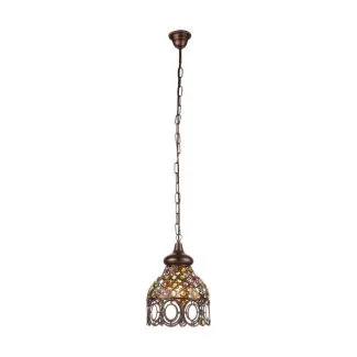 EGLO 49765 LAMPA JADIDA OPRAWA WISZĄCA HL/1 Ø220 KUPFER-ANTIK/BUNT JADIDA