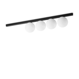 IDEAL LUX 310688 BINOMIO PL4 NERO LAMPA SUFITOWA czarny