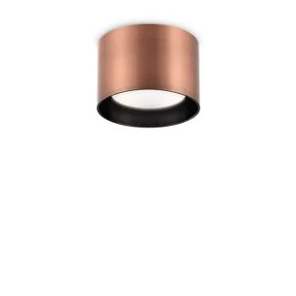 IDEAL LUX 310893 SPIKE PL1 ROUND RAME LAMPA SUFITOWA miedziany