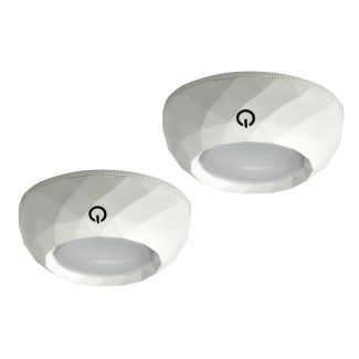 POLUX 311122 Lampki podszafkowe okragłe LED 4000K 2*12lm on/off 6*AAA incl