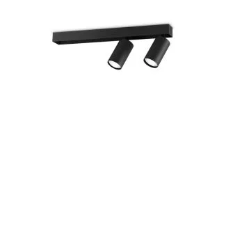 IDEAL LUX 314723 PROFILO PL2 NERO LAMPA SUFITOWA czarny