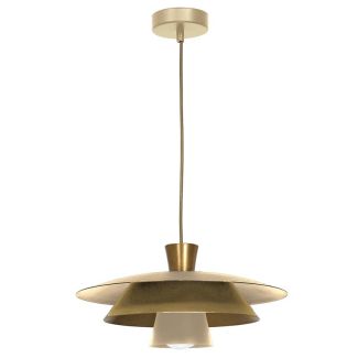 LUMINEX 3171 żyrandol Plato beige/gold 1xE27