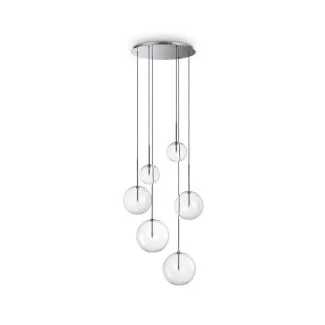 IDEAL LUX 317250 EQUINOXE SP6 CROMO LAMPA WISZĄCA chrom