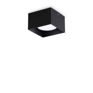 IDEAL LUX 317496 SPIKE PL1 SQUARE NERO LAMPA SUFITOWA czarny