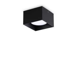 IDEAL LUX 317496 SPIKE PL1 SQUARE NERO LAMPA SUFITOWA czarny