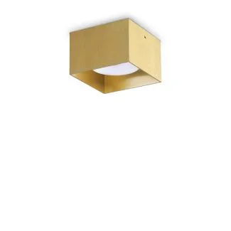 IDEAL LUX 317502 SPIKE PL1 SQUARE OTTONE LAMPA SUFITOWA mosiądz