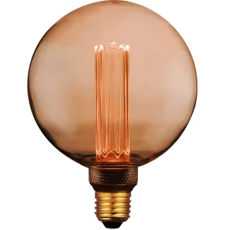 POLUX 317735 Żarówka dekoracyjna DecoVintage Led G125 Amber Pillar E27 4W 200lm  1800K odkręcany klosz