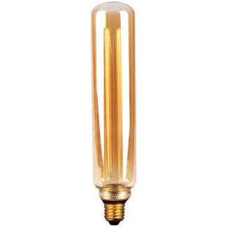 POLUX 317766 Żarówka dekoracyjna DecoVintage Led T60 Amber Pillar E27 4W 180lm 1800K odkręcany klosz