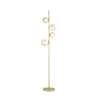 IDEAL LUX 317816 PERLAGE PT4 AMBRA LAMPA PODŁOGOWA bursztynowy