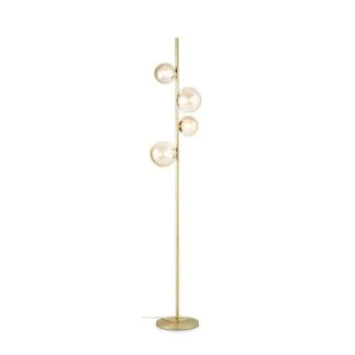 IDEAL LUX 317816 PERLAGE PT4 AMBRA LAMPA PODŁOGOWA bursztynowy