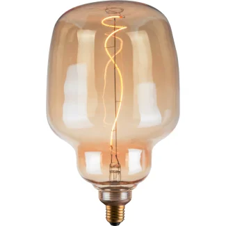 POLUX 317858 Żarówka dekoracyjna DecoVintage Led Filament S180 Amber E27 4W 260lm 1800K