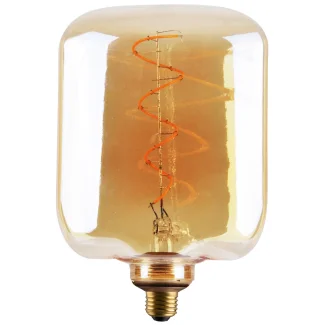 POLUX 317919 Żarówka dekoracyjna DecoVintage Led Filament JP142 Amber E27 4W 260lm 1800K