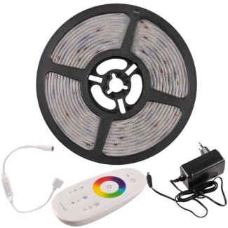 POLUX 319302 Zestaw taśma LED 24V 5m RGB+4000K IP65 pilot, zasilacz, sterownik