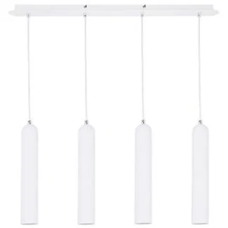 AZZARDO AZ1239 TUBO 4 WHITE DECORATIVE LAMP